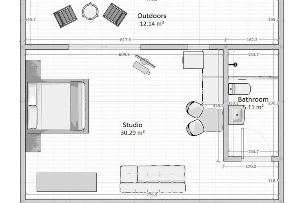 Cozy Studio Near The Beach 1Stfloor Nea Iraklitsa 외부 사진